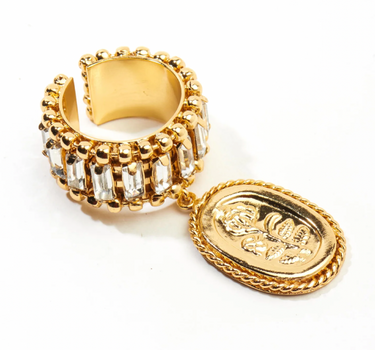 Gold Plated Charms Of Love Ring