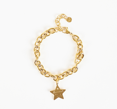 Gold Star Charm Bracelet