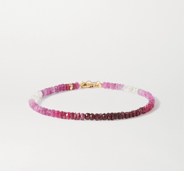 Nature Stones of Tonal-pink rubies Bracelet