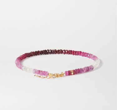 Nature Stones of Tonal-pink rubies Bracelet