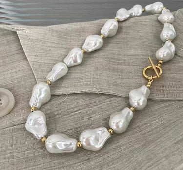 Baroque Pearl Gold  Necklace