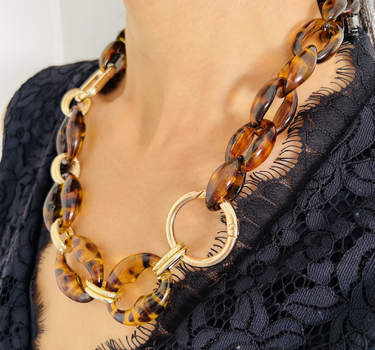 Oversized Carey Link Chain Necklace