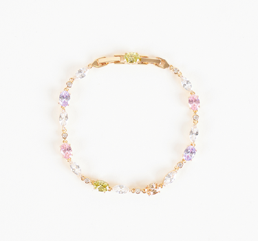 18k Gold Plated with Rainbow Crystal Bracelet