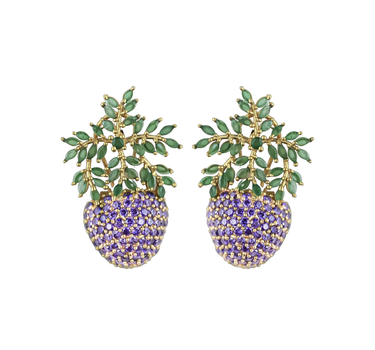 Wild Strawberry Earrings