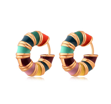 Color Gold Hoop Earrings