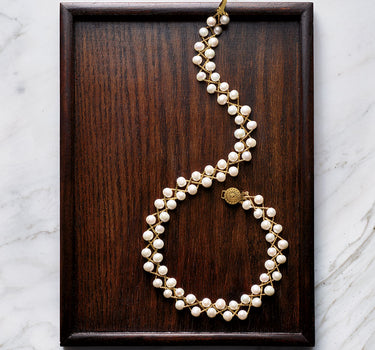 Braided Pearl Necklace
